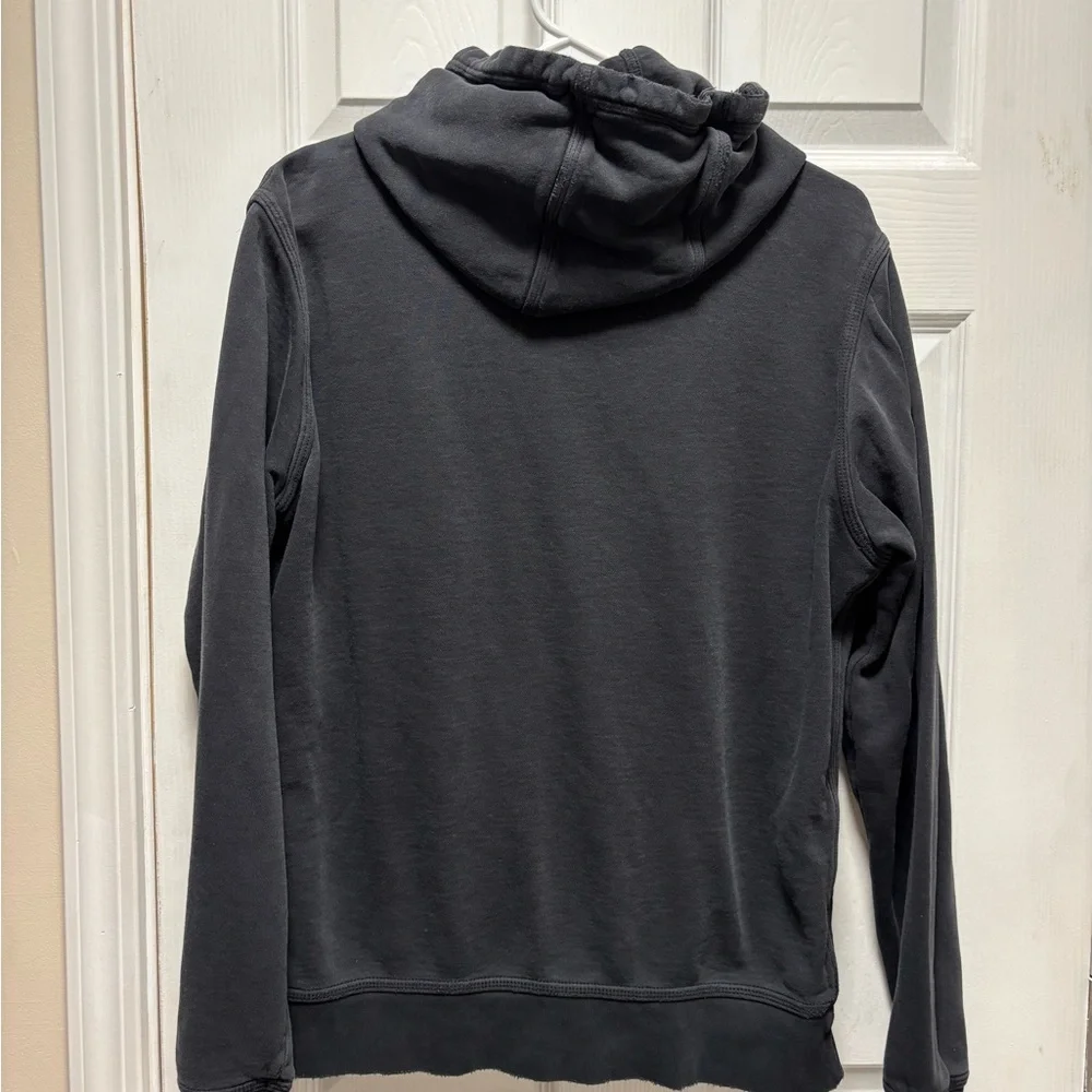 Nike Men's Hoodie in Black with White Logo - Picture 2 of 4
